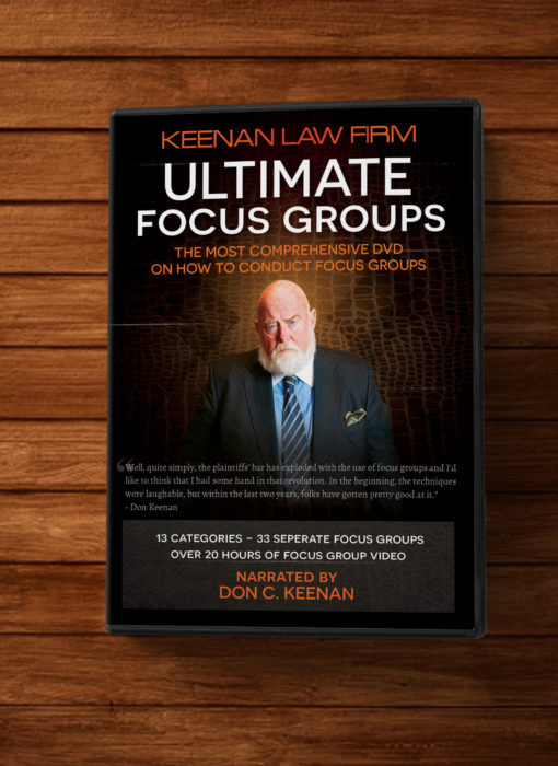 Top Notch! The Keenan Law Firm Ultimate Focus Groups DVD 1