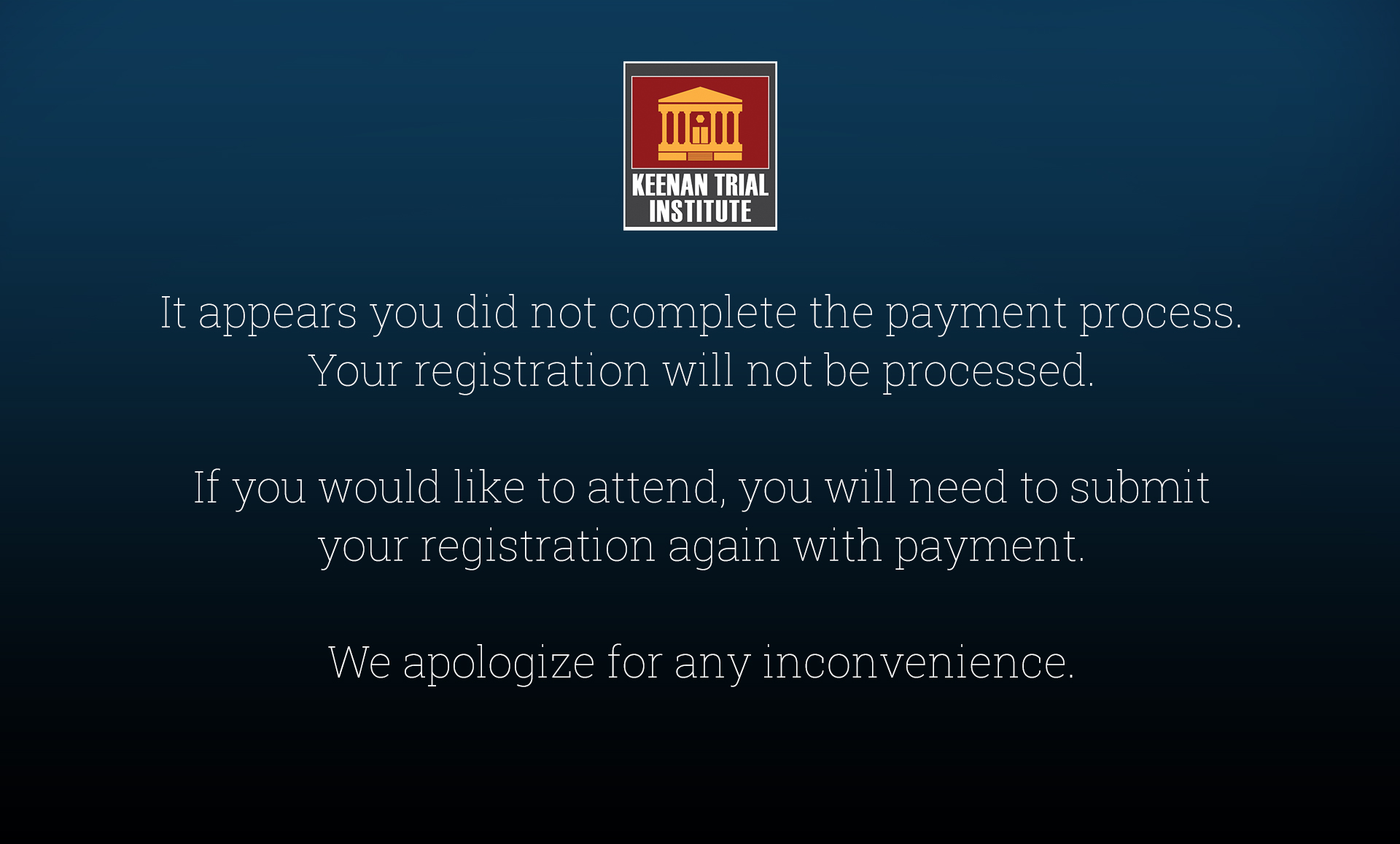 Payment Not Submitted 5